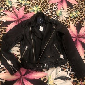 Leather Bomber Jacket